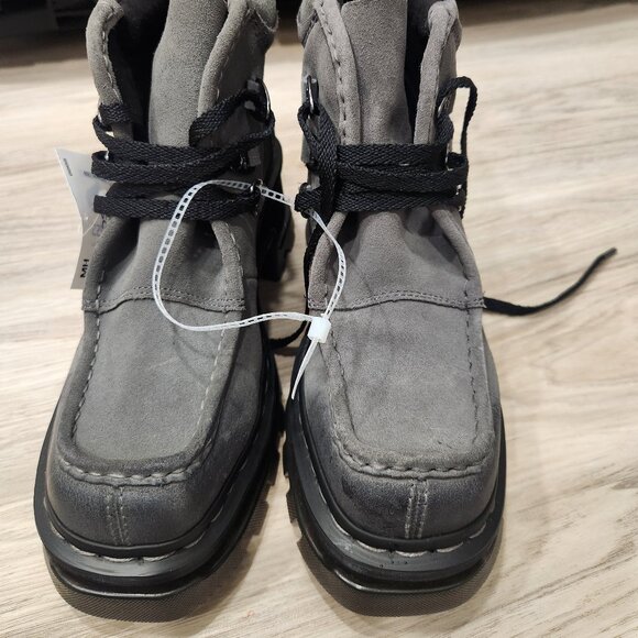 Dr. Martens Corran 3-Eye Suede Heeled Boots-BRAND NEW - Picture 1 of 7
